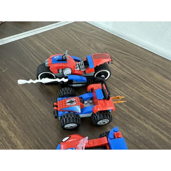Lego Marvel Spider-Man Vehicle Car Lot Spider-Man Motorcycle Truck Car Lot Of 5 - Picture 5 of 7